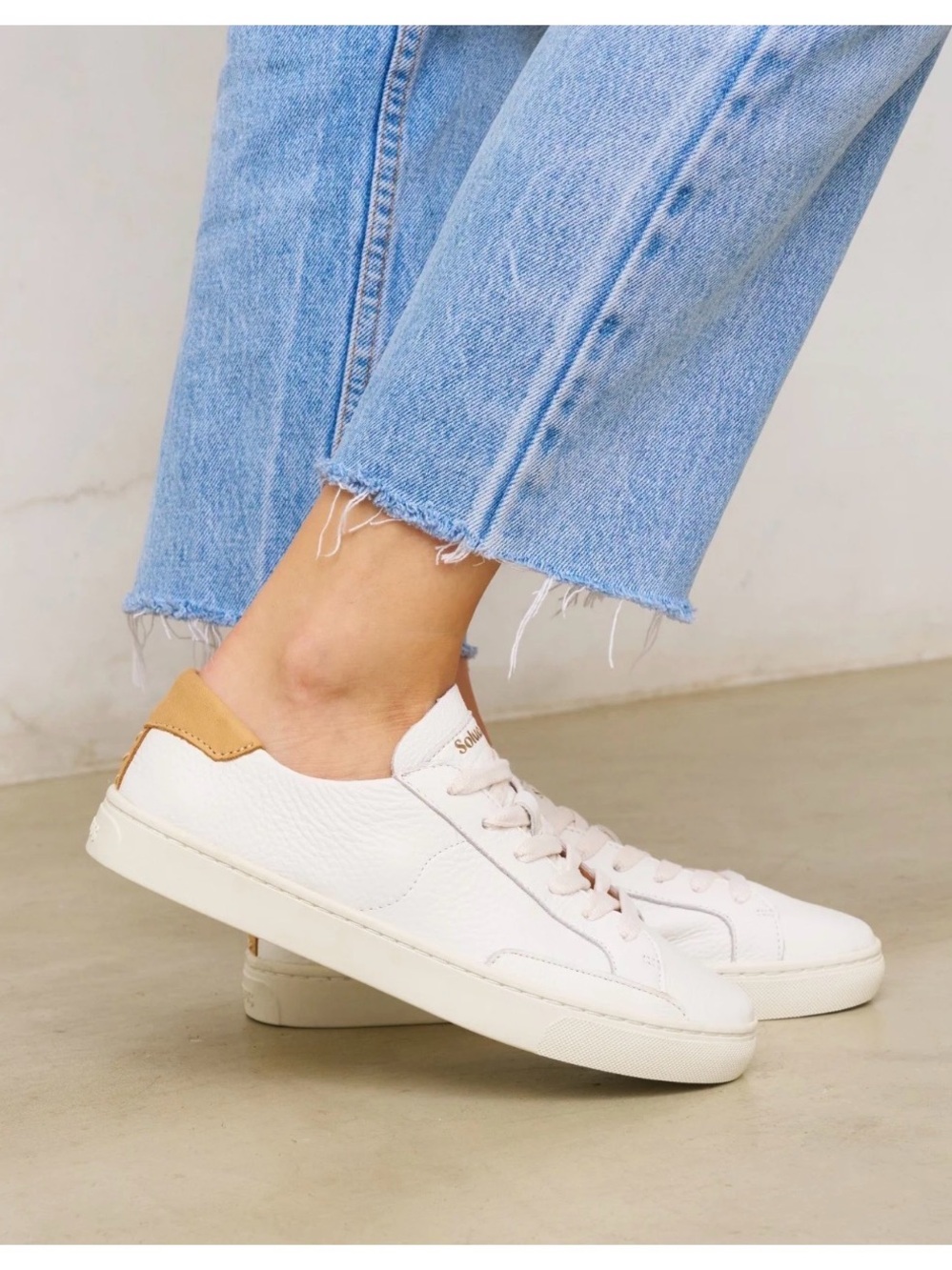 Soludos White Ibiza Classic Sneakers Sz 8.5